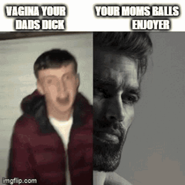 Your Moms Balls Chad GIF - Your Moms Balls Chad Virgin GIFs