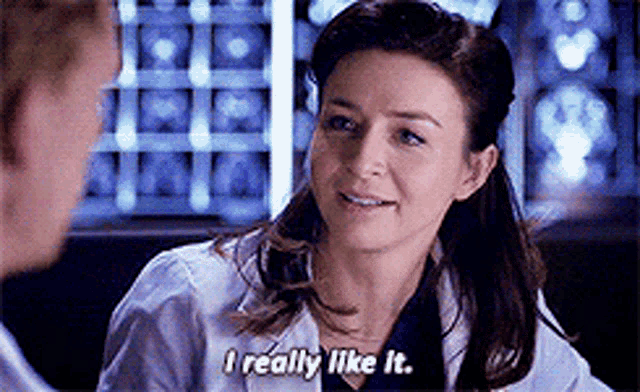 Greys Anatomy Amelia Shepherd GIF - Greys Anatomy Amelia Shepherd I Really Like It GIFs