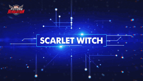 scarlet witch is featured in a poster for marvel future revolution