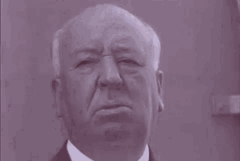 Hitchcock Fried Chicken GIF - Hitchcock Fried Chicken Reaction Take GIFs