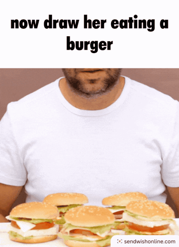 Now Draw Her Eating A Burger GIF - Now Draw Her Eating A Burger Eating A Burger GIFs