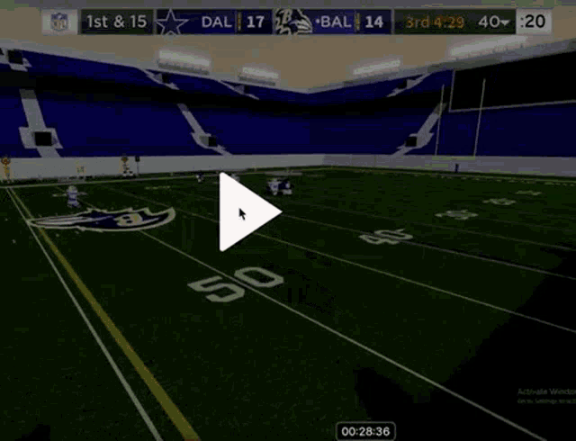 a football game is being played between the dallas cowboys and the bal eagles