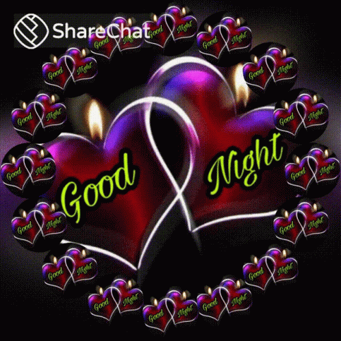 Good Night Night GIF - Good Night Night Hearts GIFs