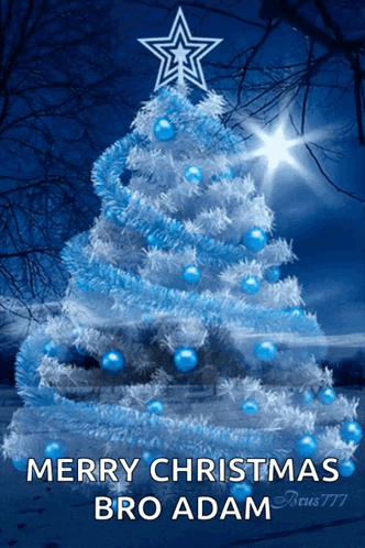 Christmas Tree Blue GIF