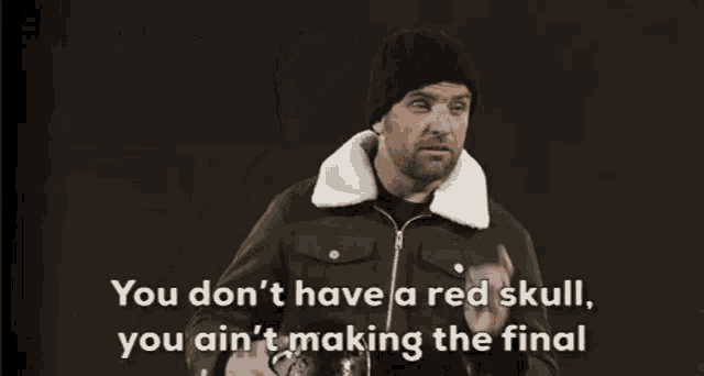 You Dont Have A Red Skull You Aint Making The Final Tj Lavin GIF - You Dont Have A Red Skull You Aint Making The Final Tj Lavin The Challenge Total Madness GIFs