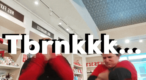 a sign that says tbrnkkk on it in a store