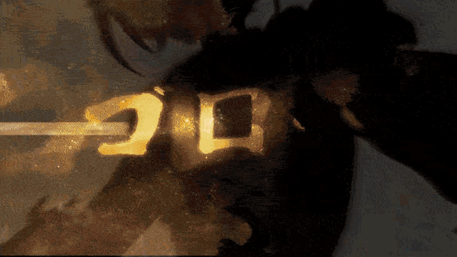 a drawing of a person with the number 20 written in gold