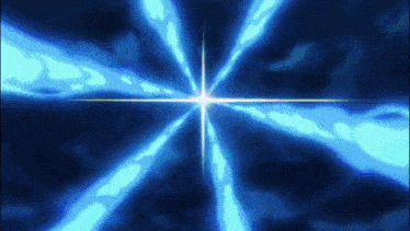 a blue background with a light coming out of it