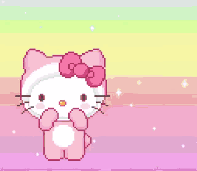 Cute Hello Kitty GIF - Cute Hello Kitty Nyan Cat GIFs