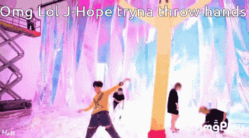 Bts J Hope GIF - Bts J Hope Trying To Throw Hands GIFs