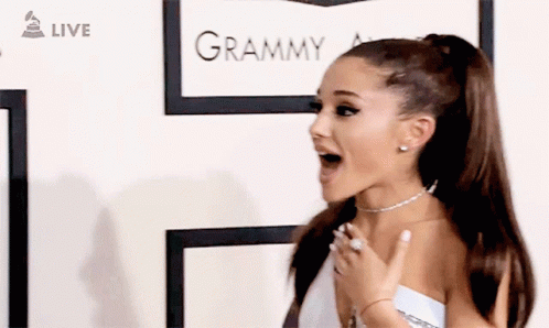 Ariana Grande Blushing GIF - Ariana Grande Blushing Laughing GIFs