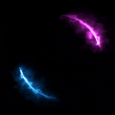 a glowing circle with the name leyla written inside