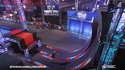 an advertisement for the american ninja warrior show