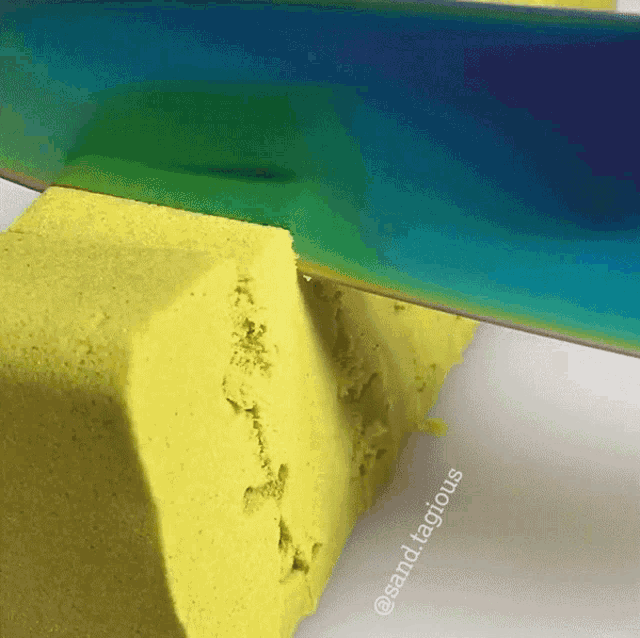 Cutting Kinetic Sand Sand Tagious GIF - Cutting Kinetic Sand Sand Tagious Satisfying Cut GIFs