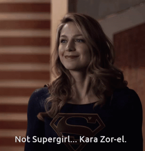 Not Supergirl Kara Zor El GIF - Not Supergirl Kara Zor El Melissa Benoist GIFs