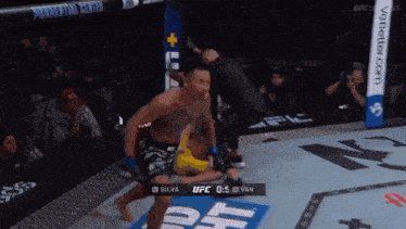 a ufc fight between silva and van is being shown on tv
