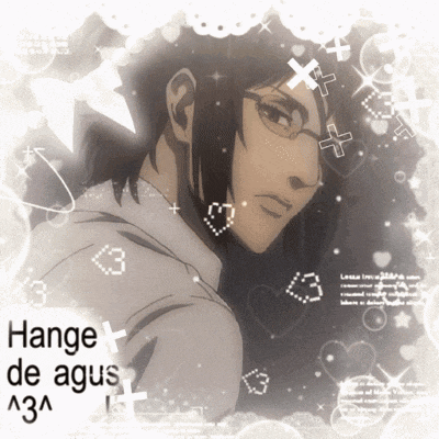 a drawing of a man with glasses and the words lange de agus