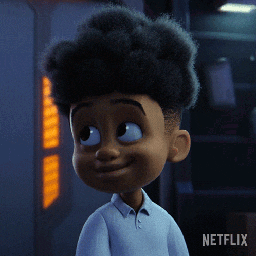 a cartoon character with a netflix logo in the corner