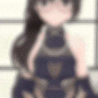 a blurry picture of a girl with glasses