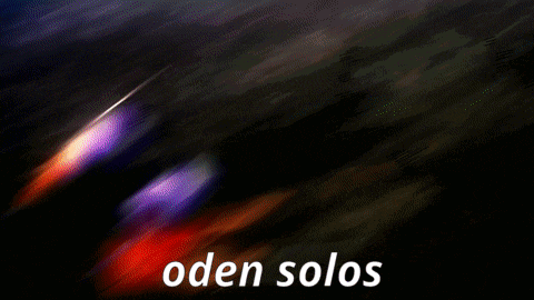 a cartoon of a man with a sword and the words oden solos