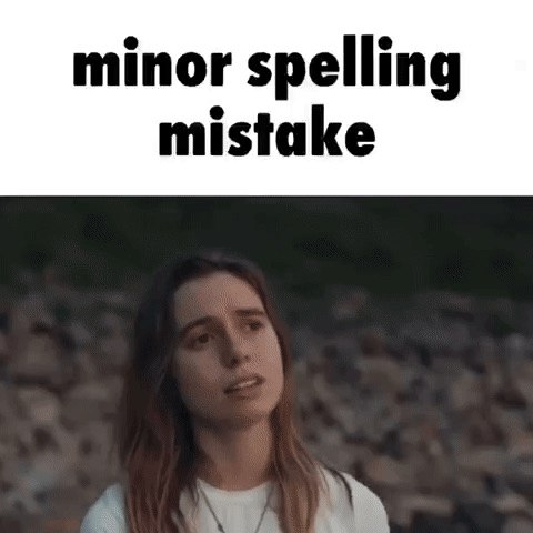 Julien Baker Minor Spelling Mistake GIF - Julien Baker Minor Spelling Mistake Mistake GIFs