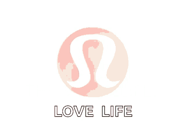 a black and white logo with the words love life on it