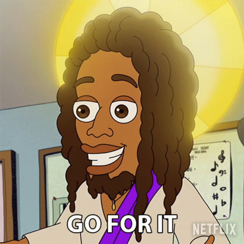 Go For It Jesus GIF - Go For It Jesus Big Mouth GIFs