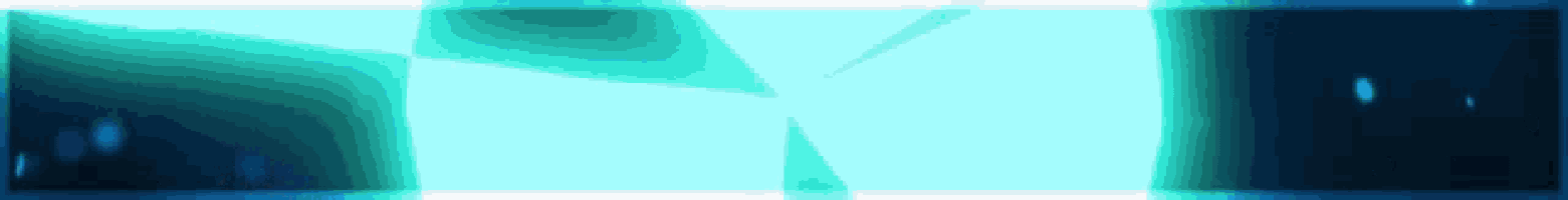 a blue background with a white border and a triangle in the middle