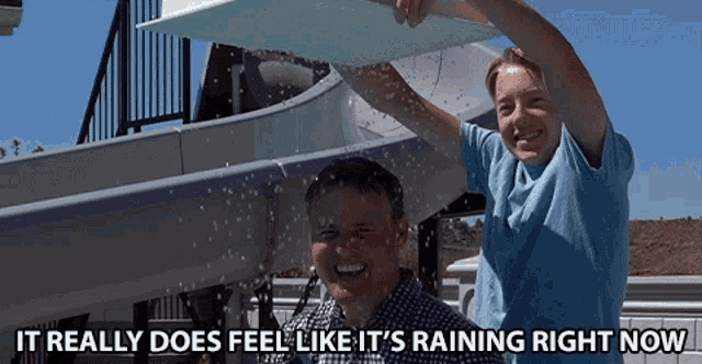 It Really Does Feel Like Its Raining Right Now Whats Inside GIF - It Really Does Feel Like Its Raining Right Now Whats Inside It Feels Like Real Rain GIFs