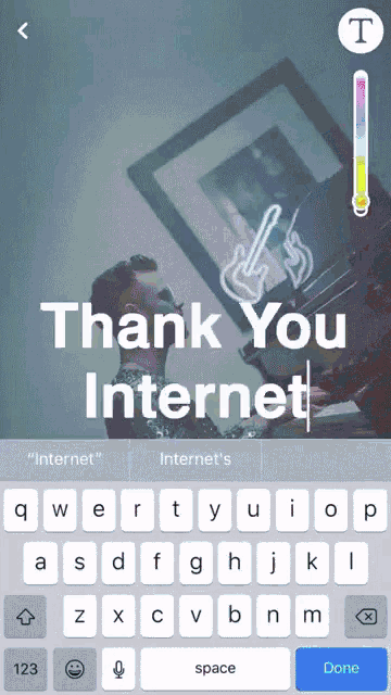 Thank You Internet Change Colors GIF