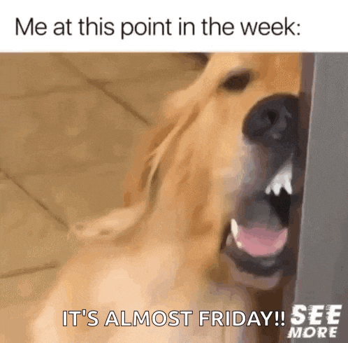 a dog is standing next to a door with its mouth open and yawning .
