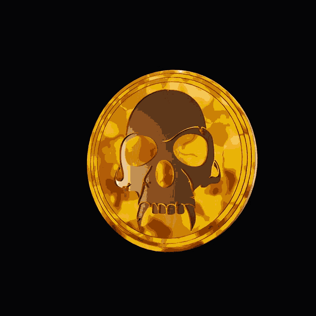 a gold coin with the words swckd written on it