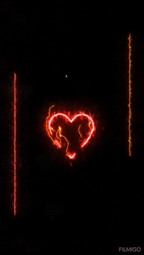 a phone screen that says gece enescan with a red heart on it