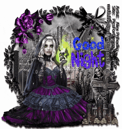 Gothic Good Night Fantasy GIF - Gothic Good Night Good Night Goth GIFs
