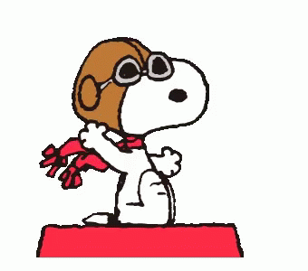 Snoopy Pilot GIF