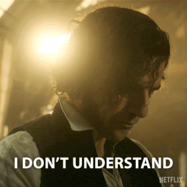 a man in a vest says i don t understand