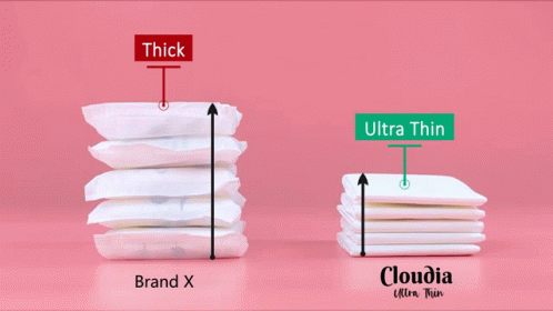 Cloudia Sanitary Pad GIF - Cloudia Sanitary Pad Ultra Thin GIFs