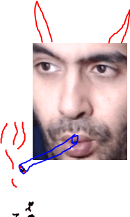 a man with a beard is smoking a cigarette