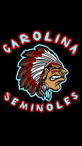 carolina seminoles logo with a native american head