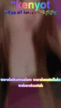 kenyat is written in a foreign language on a purple background