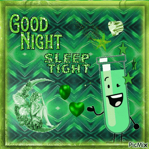 a picture of a fairy sitting on a crescent moon says good night sleep tight