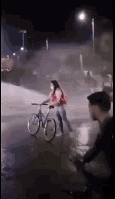 Water Cannon Girl Power GIF - Water Cannon Girl Power Bicycle GIFs