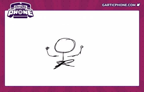 a drawing of a cartoon character with garticphone.com written below it