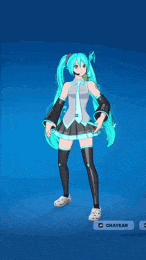 hatsune miku is a character from a video game