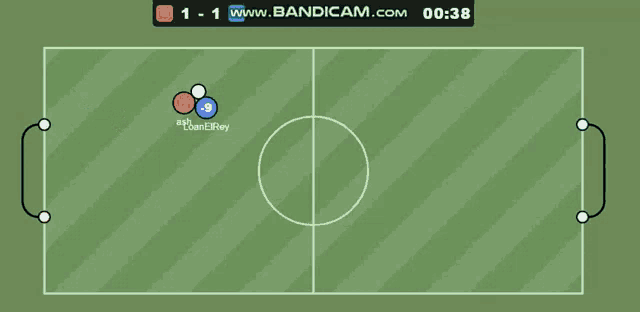 a soccer field with the words blue scores on the bottom