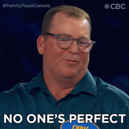 No Ones Perfect Chris GIF - No Ones Perfect Chris Family Feud Canada GIFs