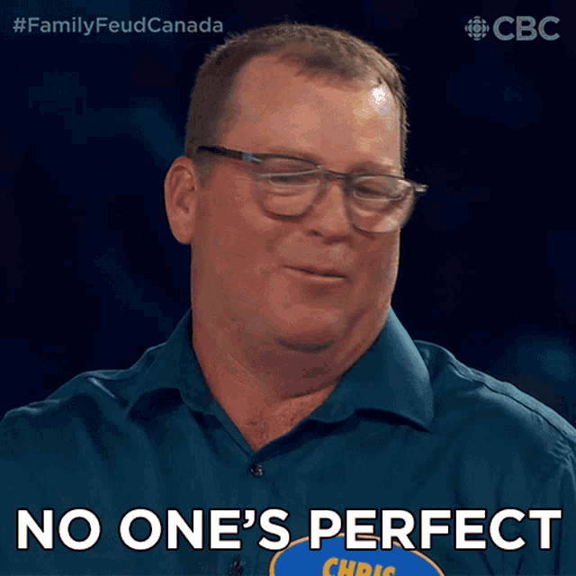 a man with glasses and a name tag that says chris