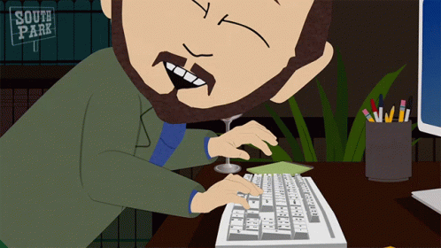 Typing Gerald Broflovski GIF - Typing Gerald Broflovski South Park GIFs