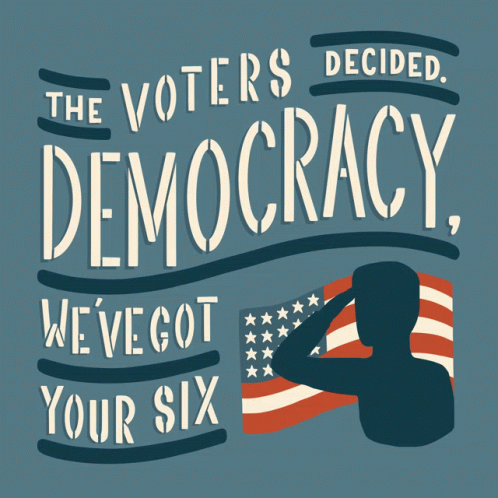 The Voters Decided Democracy GIF - The Voters Decided Democracy Weve Got Your Six GIFs