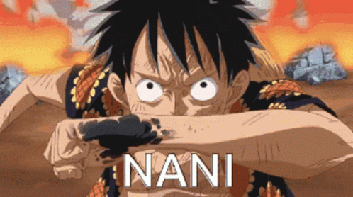 Luffy Nani GIF - Luffy Nani Anime GIFs